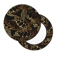 thumbnail image 2 of Lsque Sea Turtle With Ocean Pattern Round Bar chair cushion covers Velvet Fabric Premium Comfort Protects from Scratches and Stains for 14-17 Inch Chair-14 inch, 2 of 7