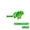 Fluorescent Green, variant on 3D Printed Articulated Fancy Rat Mouse Figurine Set Flexible Joint Rodent Sculptures for Stress Relief and Desktop Decoration Fluorescent Green