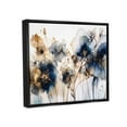 thumbnail image 4 of Stupell Industries Navy & Gold Abstraction Botanical & Floral Painting Black Floater Framed Art Print Wall Art, 31 x 25, 4 of 10