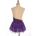 thumbnail image 3 of MSEMIS Kids Girls Shiny Ballet Dress Figure Ice Skating Dresses Lyrical Dancewear 6-14 Purple 10, 3 of 6