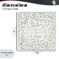 thumbnail image 4 of Stupell Industries Traditional Curved Ivy Sprigs Proverb White Framed Giclee Art, 17 x 17, by SD Graphics Studio, 4 of 8