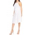 thumbnail image 5 of Women's Elegant High Waist A-Line Midi Skirt with Bow Tie Detail, 5 of 7