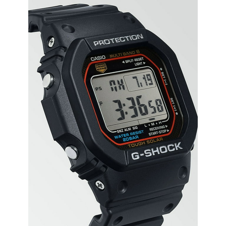  Casio G-Shock GWM5610-1 Men's Solar Black Resin Sport Watch :  Clothing, Shoes & Jewelry