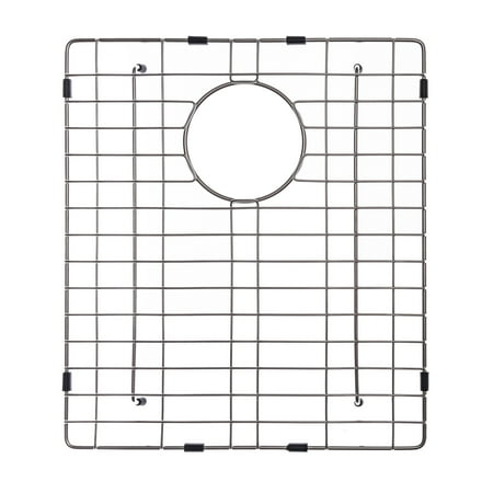 Bowl Steel Grid KRAUS KBG-102-33 Stainless Steel Bottom Grid for KHU102-33 Double Bowl 33” Kitchen Sink, 14 1/2” x 16 1/2” x 1 3/8” ()