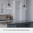 thumbnail image 6 of Hunter - Cypress Grove 1-light Onyx Bengal, Medium Size Pendant Light, Dimmable, Transitional Style, Dome Shaped, for Bedrooms, Dining, Living Rooms - 19250, 6 of 8