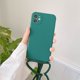 thumbnail image 4 of Funda de teléfono de silicona líquida con correa de collar cruzado, cordón para iphone 14, 13, 12 Mini, 11 Pro, X, XR, XS Max, 6, 6s, 7, 8 Plus, 4 of 4