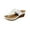White, variant on Xfvqtps Wedges for Women Flatform Flip Flops Flower Buckle Decoration Arch Support Soft Sole Comfortable Non Slip Breathable Summer Leather Casual Walking Sandals Black