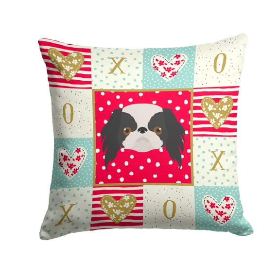 Japanese Chin Love Fabric Decorative Pillow