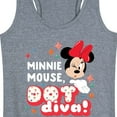 thumbnail image 3 of Mickey & Friends - Minnie Dot Diva - Women's Racerback Tank Top, 3 of 5