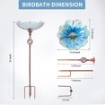 thumbnail image 4 of Comedero para pájaros de cristal MUMTOP de 79 cm de altura con soporte de metal, 4 of 7