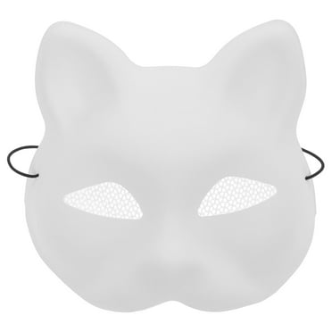DIY Cat Mask Plastic Blank Mask DIY Mask Animal Cosplay Mask Unfinished Mask