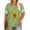 Light Green, variant on KimSoong Plus Size Sunflower Shirts for Women Cute Dandelion Graphics T-shirt Summer Women Short Sleeve Inspirational Tee Tops