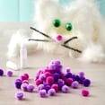 thumbnail image 2 of Creatology 1/2" Mixed Purple Pom Poms, 24 Packs: 100 ct. (2,400 total), 2 of 3