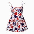 thumbnail image 3 of KPOPLK 4th of July Toddler Girls Dress Outfit American Flag Dress Patriotic Independence Memorial Day Dress Summer Clothes(3-4 Years,Red), 3 of 7