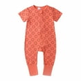 thumbnail image 2 of Bovxnpu Baby Boys' Bodysuits Lightweight Short Sleeve Graphic Baby Zipper Closure Bodysuit Summer Outfits, 2 of 3