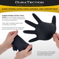thumbnail image 4 of Dura-Gold HD Black Nitrile Disposable Gloves, 10 Boxes of 100, Size X-Large, 6 Mil - Latex Free, Powder Free, Textured Grip, Food Safe, 4 of 7