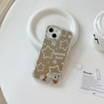 thumbnail image 6 of Mirror Case for iPhone 12,Curly Wave Frame Shape iPhone Case,Cute Stars Pattern Makeup Case for Women Girls,Shockproof Protective Cover Case for iPhone 12 6.1 inch, 6 of 7
