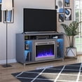 thumbnail image 2 of Pemberly Row Fireplace TV Stand for TVs up to 48" in Graphite Gray, 2 of 7