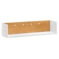 thumbnail image 2 of Modway Kinetic Wall-Mount Modern Wood Shelf in White and Natural, 2 of 8