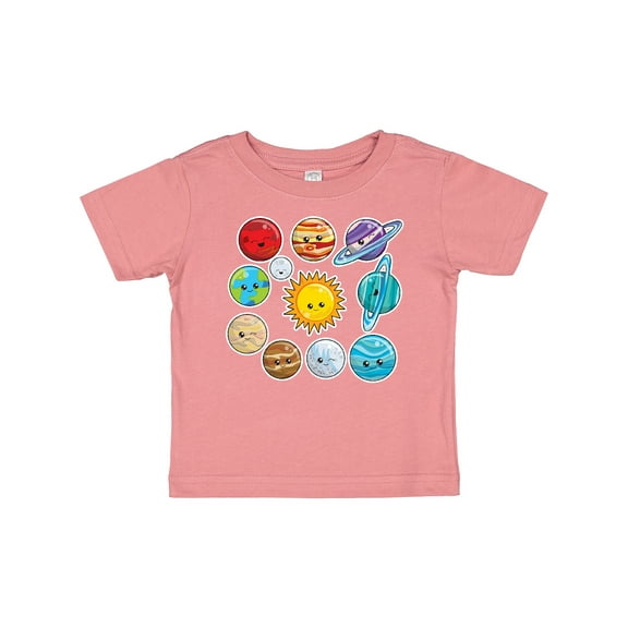 Inktastic Happy Sun Moon and Planets Boys or Girls Baby T-Shirt