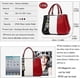 thumbnail image 4 of Purses and Handbags for Women Top Handle Bags Leather Satchel Totes Shoulder Bag with Multiple Pockets, 4 of 4