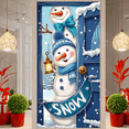thumbnail image 5 of Snowman Decoration Winter Banner Christmas Design Snow Theme for Holiday Party Indoor Decor Seasonal Celebration, 5 of 9
