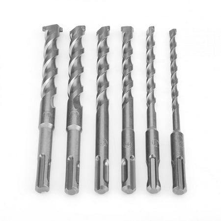 

FTVOGUE 6Pcs Hammer Drill Bit Drill Bit Set For Wood For Metal