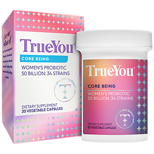TrueYou Core Being Women's Probiotic  50 Billion CFUs per serving (30 Vegetable Capsules)