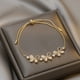 thumbnail image 2 of Pulsera con ópalos y circonitas ahumadas, pulsera con corazones para mujer, pulsera de oro para mujer, 2 of 7