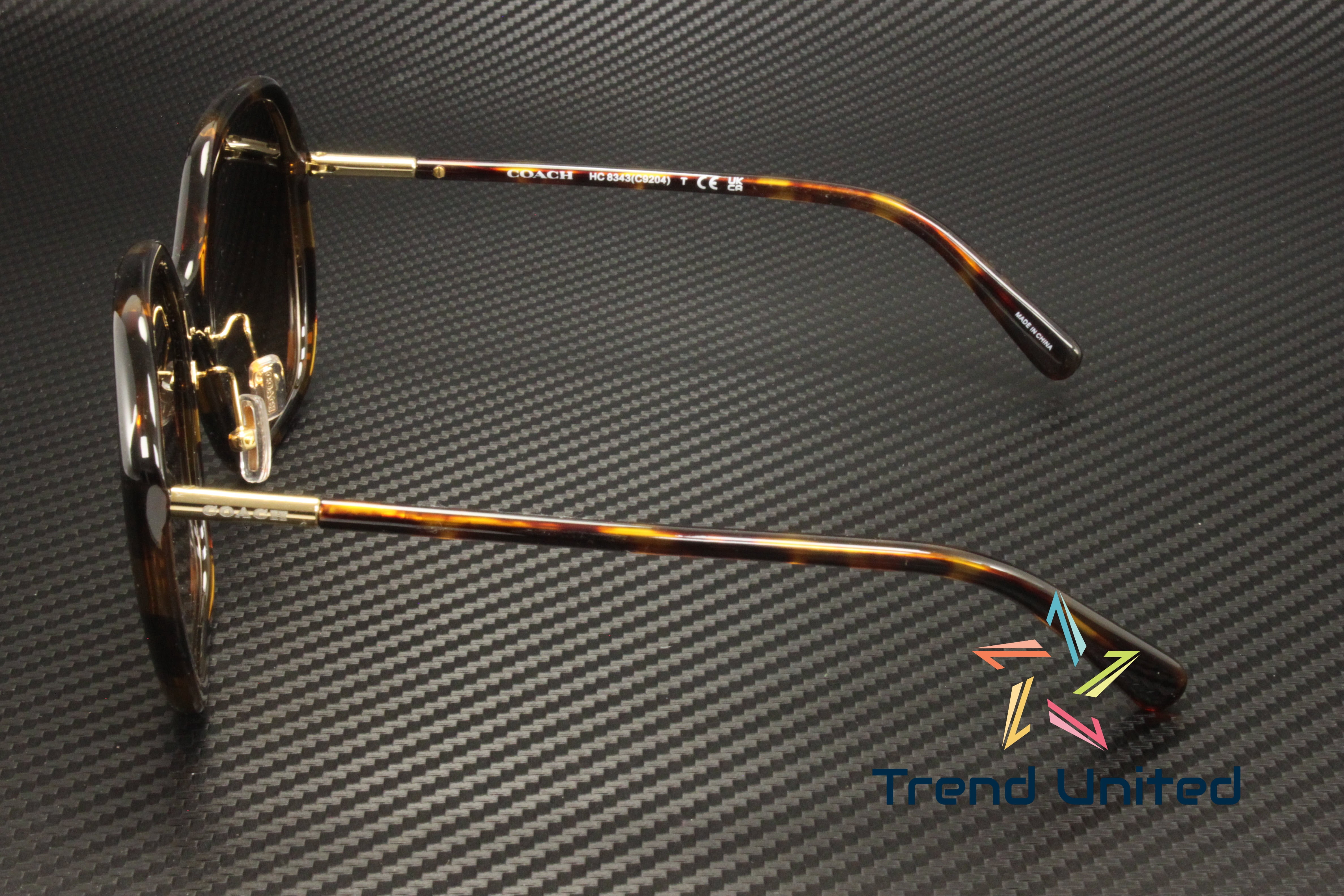 Coach Sunglasses C9204 HC8343 New Condition Dark Tortoise HC8343 C9204 Sunglasses - Coach Authorized Retailer  main image 4