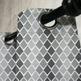 thumbnail image 3 of Ambesonne Grey and White Grommet Curtain, Geometric Ombre, 50" x 72", Charcoal Grey Pale Grey, 3 of 6
