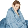 thumbnail image 7 of Gymax 15 lbs 48'' x 72'' Weighted Blanket w/ Bamboo Fabric Cover Blue, 7 of 7