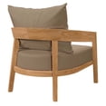 thumbnail image 6 of Modway Brisbane 3-Piece Teak Wood Outdoor Patio Set in Natural Light Brown, 6 of 10