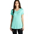 thumbnail image 2 of Ladies Short Sleeve V Neck Rayon Spandex Jersey Top, 2 of 2