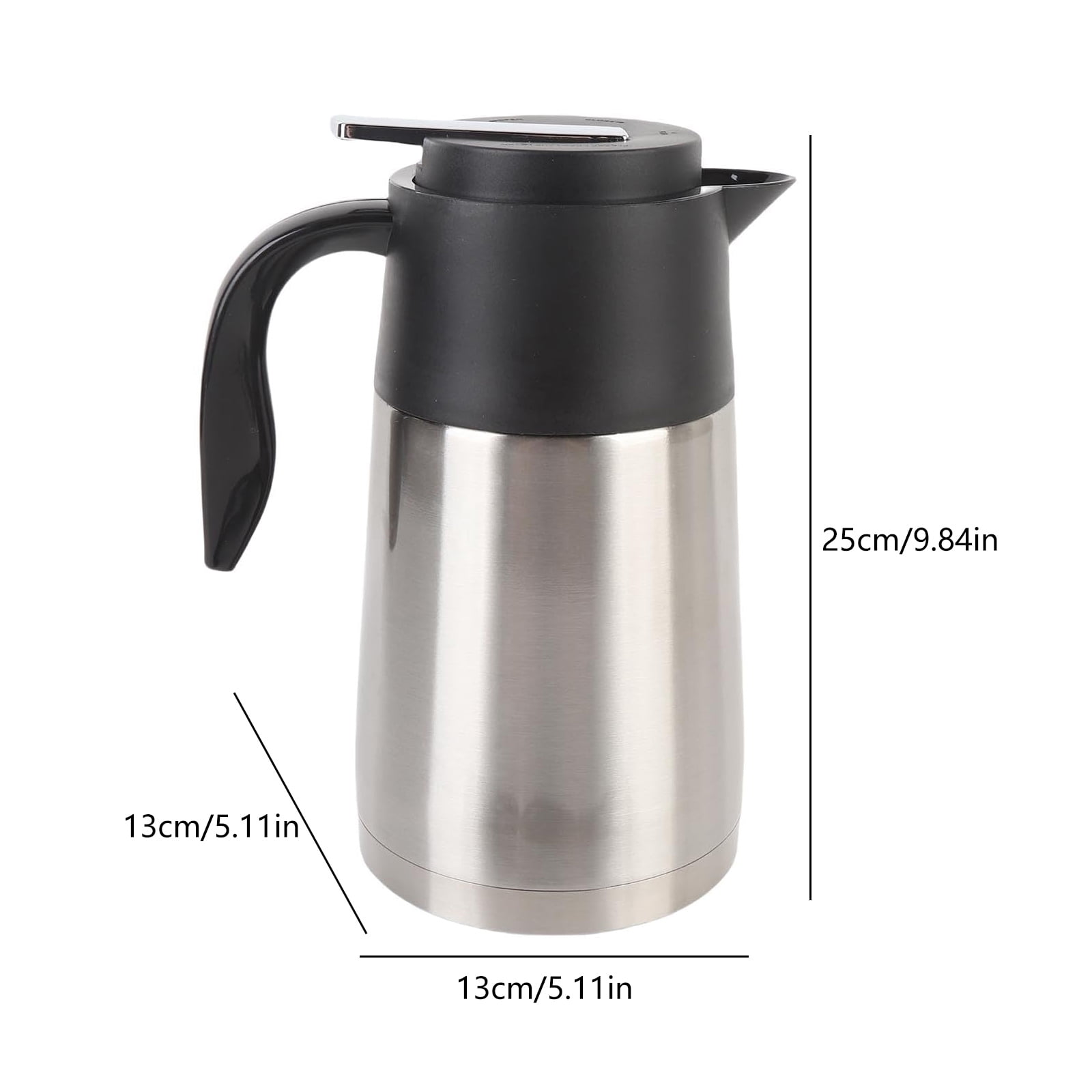 Travel Electric Kettle, 1300ML Small Portable Kettle, Stainless Steel Kettle Water Boiler with Sealed Cover