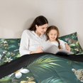 thumbnail image 5 of Feelyou 3D Wildlife Cheetah Queen Comforter Set for Teens, Woodland Animal Leopard Bedding Sets, Plant Botanical Reversible Bedding Comforter Set, Lightweight Room Decor, 3-Piece, 5 of 8
