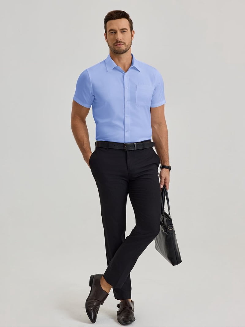 mens short sleeve dress shirts slim fit Montauk Linen Short Sleeve Casual Shirt Slim for Men by Bonobos - Black Linen