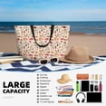 thumbnail image 5 of Naloa Retro Autum Mushrooms Large Capacity Beach Bag, Waterproof Sandproof Beach Swim Pool Bag Tote Bag for Women, 5 of 7