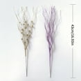 thumbnail image 3 of 10pcs Plastic Frosted Flower Picks Decorative Stems Glittering Christmas Picks for Tree Ornament and Indoor Displays, 3 of 8