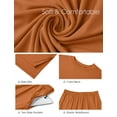 thumbnail image 5 of MINTREUS Lounge Sets for Women Knit Short Sleeve Tops and Long Pants Soft Comfy Pajamas Set Oversized 2 Piece Outfits S-4X, 5 of 8