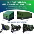 thumbnail image 3 of YardStash Bicycle Cover XL: Extra Large Size for Beach Cruiser Cover, 29er Mountain Bike Cover, Electric Bike Cover, Multiple Kids' Bike Cover and Cover for Bikes with Baskets, Child Seats or Racks, 3 of 9