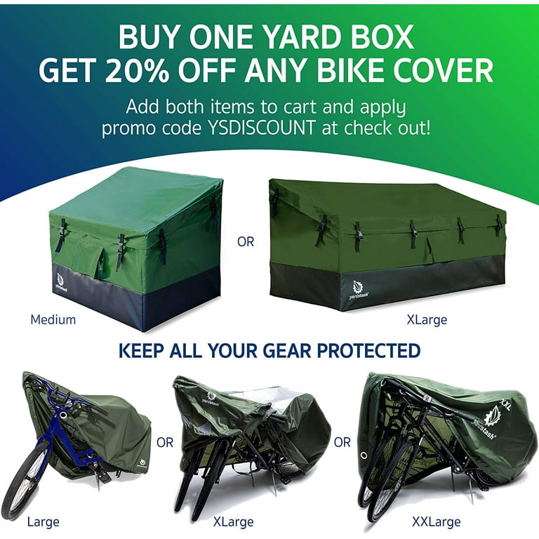 YardStash Bicycle Cover XL Extra Large Size for Beach Cruiser