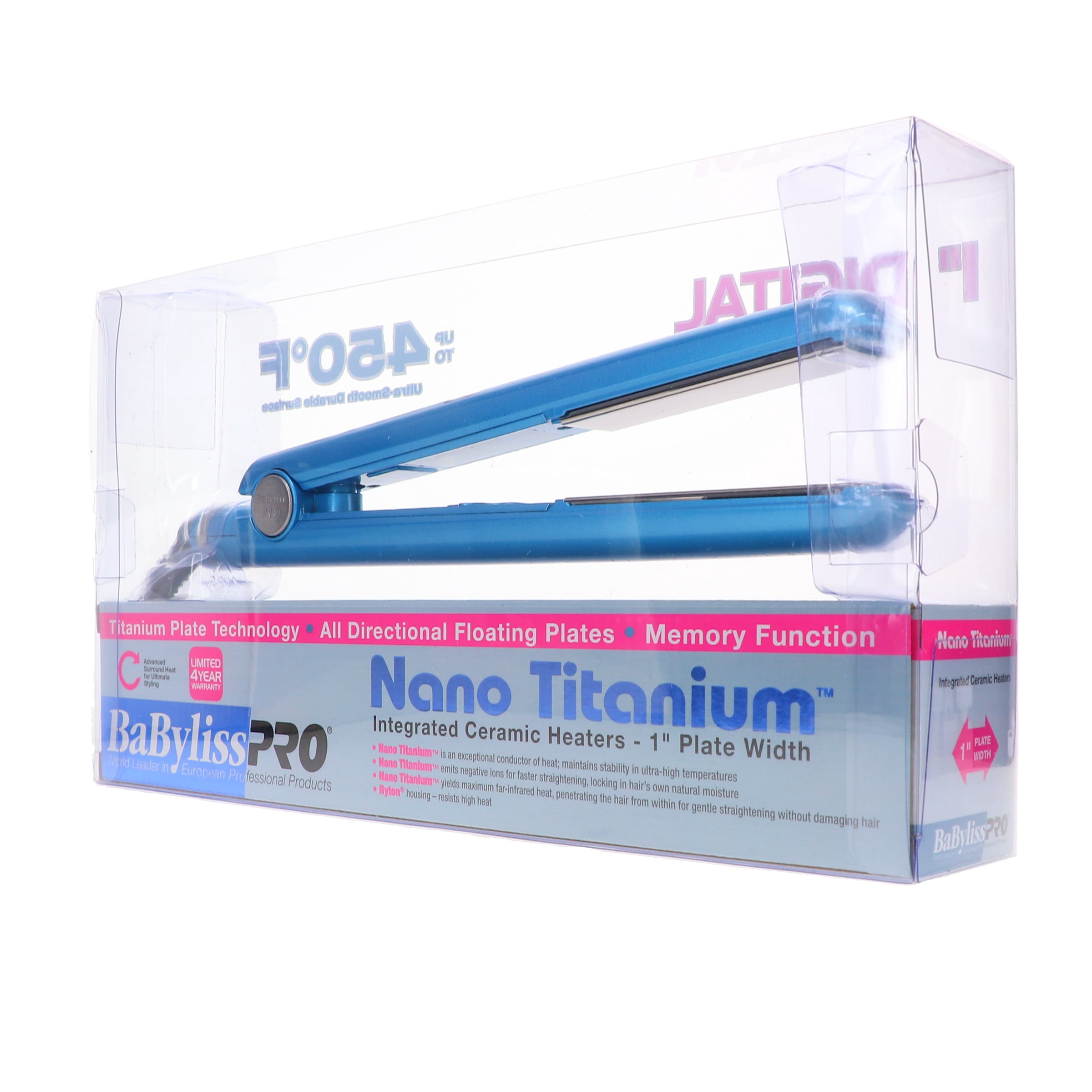 BaBylissPRO Nano Titanium 1" Digital Straightener