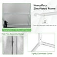 thumbnail image 6 of Costway 48''x24''x60'' Mylar Hydroponic Grow Tent w/Observation Window & Floor Tray Gray, 6 of 9