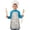 Robot and Wrenches, variant on Robot and Astronauts Black Pattern Teens Aprons, Adjustable Neck Strap, Toddler & Teens Aprons for Cooking & Baking, 19x23.6 Inches