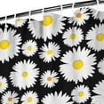 thumbnail image 3 of Waterproof Cute Daisy Shower Curtain 72x72 Inch Boho Style Polyester Unique Shower Curtain for Bathroom Hotel Home Decor with 12 Plastic Hooks, 3 of 5
