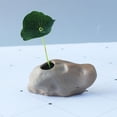 thumbnail image 5 of Rustic Ceramic Planter With Personalized Inscription Faux Stone Design Thumbsized Flower Pot,Flowerpots With Dish Ceramic, 5 of 5