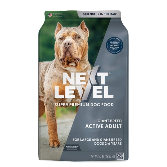 Next Level, Giant Breed Active Adult, Dry Dog Food, 50 lbs