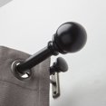 thumbnail image 3 of Hometrends Ball 1" Double Drapery Rod Set 60-144" Matte Black, 3 of 3