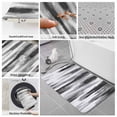 thumbnail image 6 of Black Gray White Bath Mat 3 Piece Bathroom Rug Set, Vintage Rustic Abstract Ombre Aesthetic Non Slip Bath Rug Contour Mat and Toilet Lid Cover, Absorbent Shower Mats Soft Bath Rugs and Mats Sets, 6 of 8